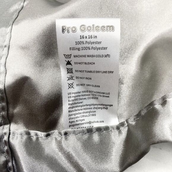 Pro Goleem Elephant Plush Lovey Security Blanket Gray Dot Satin Edge - Picture 7 of 7